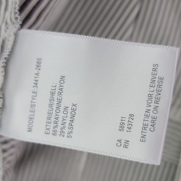 TRIBAL Lightweight Women's Jacket Grey And White Striped - Picture 5 of 7